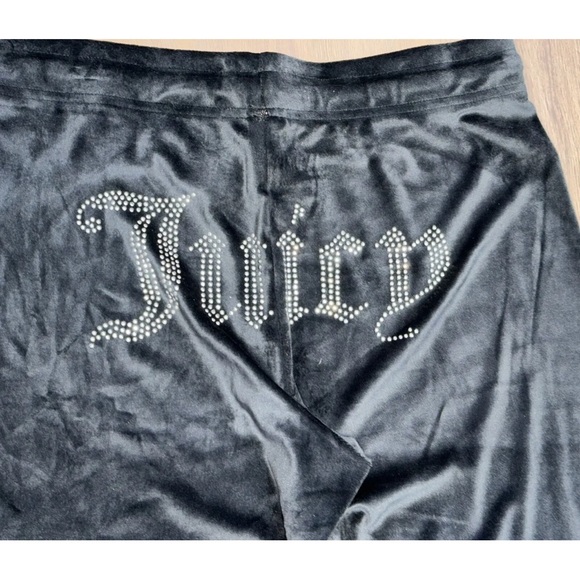 Size XL NWT Juicy Couture Sleepwear PJ Set Top & Pants Color Black - Picture 11 of 11